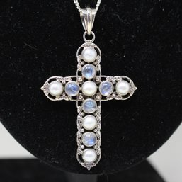 Nicky Butler Sterling Silver Cross Necklace (86)