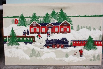 Tempalla Stretched Fabric Winter Scene (134)