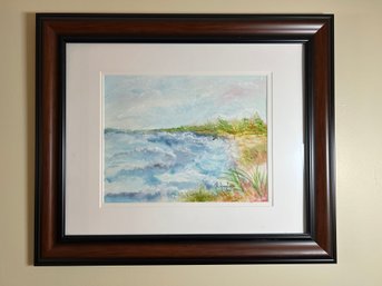 Original Watercolor Water Scene Signed (25)