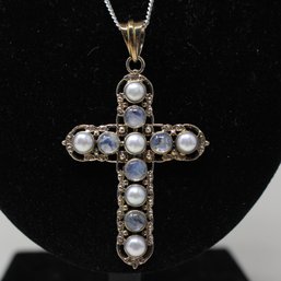Nicky Butler Sterling Silver Cross Necklace (118)