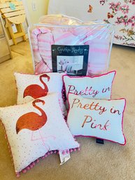 Full/Queen Pretty In Pink Comforter Set