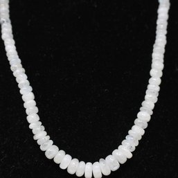 Moonstone Necklace With Sterling Silver Clasp (152)