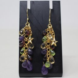 Guiseppe Perez Goldtone Sterling Silver Earrings (179)
