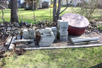 Large Lot Of Granite For Hardscaping - See Measurements