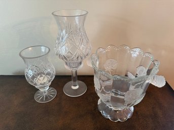 Assorted Glassware - 3 Pieces