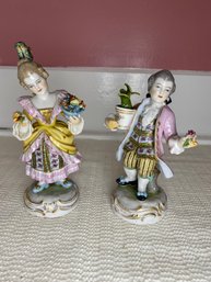 Pair Of Ceramic Figurines (P19)