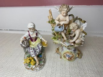 Two Figurines (One W/ Crossed Swords) (P20)