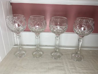 Four Large Crystal Chalices (P29)