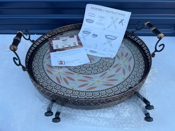 Decorative Folding Tray Table (112)