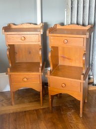 Pair Of Handmade Bed Stands (B4)