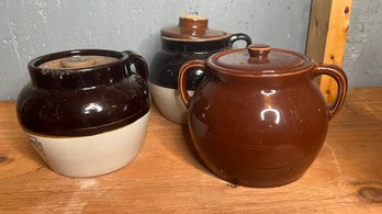 Assorted Bean Pots Some Lids Not Matching (B5)