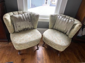 Pair Of Slipper Chairs (B11)