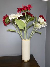 Lenox Vase With Faux Flowers (B13)