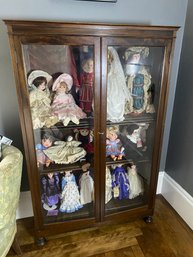 Beautiful Vintage Glass Door Cabinet