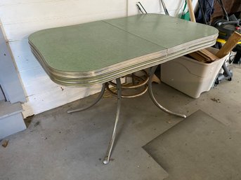 Vintage Green Formica Top Table (G8)