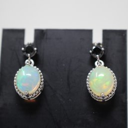 Colleen Lopez Sterling Silver And Opal Earrings (249)
