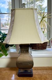 Brass Chinoiserie Lamp (109)