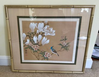 Bird Painting On Silk (117)