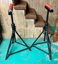 Two Adjustable Roller Stands (138)