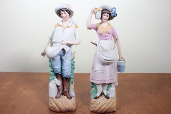Two Bisque Figurines (3)