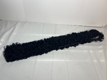 Vintage Black Lamb Fur Piece (ST13)