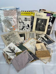 Vintage Ephemera Lot Playbills, Advertisements, Photos (sT19)