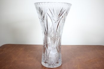Large Cut Glass Vase (20)