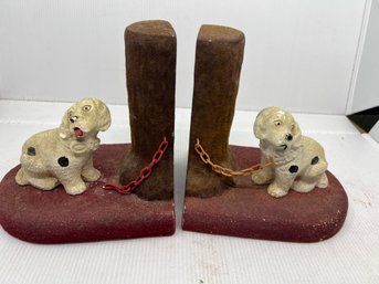 Pair Of Flocked Bookends (DN12)
