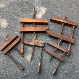 Vintage Wooden Clamps 5 Sets (23)