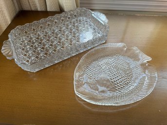 Two Glass Trays (309)