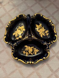 Blue And Gold Bonbon Plate