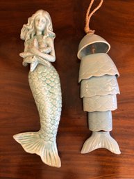 Hanging Mermaid And Fish Chime (DR10)