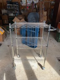 Metal Rack On Wheels (Garage)