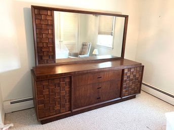 Large Vintage Dresser With Mirror By Tobago Of Canada (208)