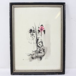 1969 Ink Drawing SIgned P. Jaquith (MR16)