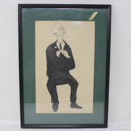 Unsigned Ink And Gouche Drawing (MR27)
