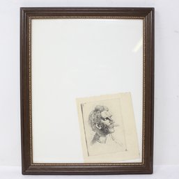 Small Unsigned Framed Etching (MR29)
