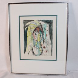 Unsigned Hand Colored Etching (MR34)