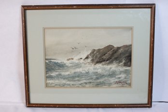 Louis K Harlow Seascape Painting (MR36)