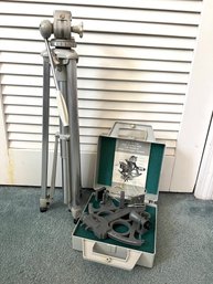 Mark 25 Beam Converger Sextant And Tripod (243)