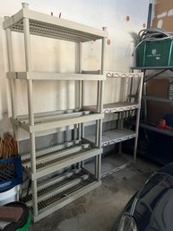 Two Plastic Shelf Units (257)