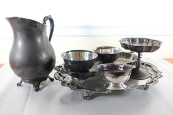 Seven Pieces Silverplate (K19)