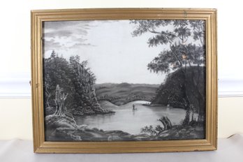 Antique Marble Dust Painting (K22)