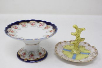 Antique Ring Dish And Small Tazza (JD19)