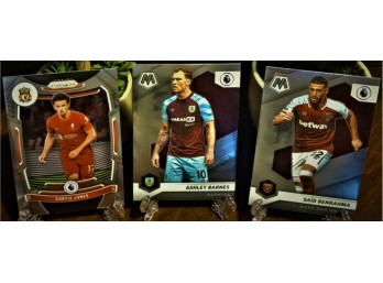 2021-22 Panini Prizm Premier League Soccer:  Curtis Jones, Ashley Barnes & Said Benrahma
