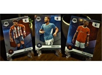 2021-22 Panini Prizm Premier League Soccer:  Che Adams, Ruben Dias & Paul Pogba