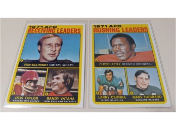 Topps 1972:  The NFL Rushing & Receiving Leaders