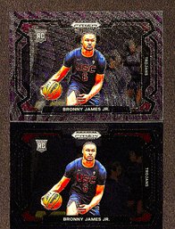 2024 Panini Prizm Draft Picks:  Bronny James { RC...2-Card Lot}