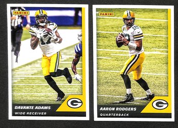 2021 Panini- NFL Sticker & Card Collection:  Davante Adams & Aaron Rogers