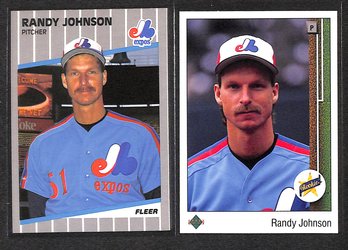 1989 Fleer & 1989 Upper Deck:  Randy Johnson {Rookie}